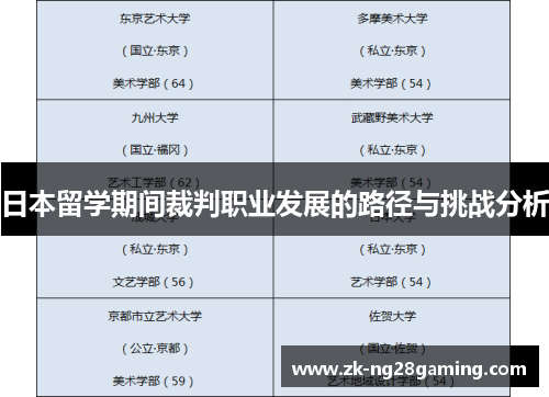 日本留学期间裁判职业发展的路径与挑战分析