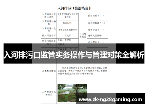 入河排污口监管实务操作与管理对策全解析