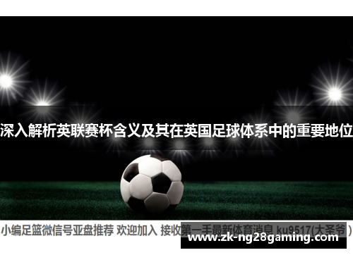 深入解析英联赛杯含义及其在英国足球体系中的重要地位